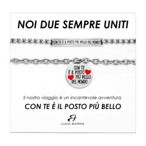 Bracciali coppia Luca Barra Frasi BK2585