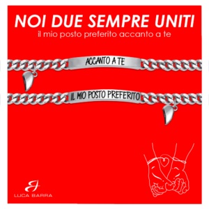 Bracciali coppia Luca Barra Cuore BK2595